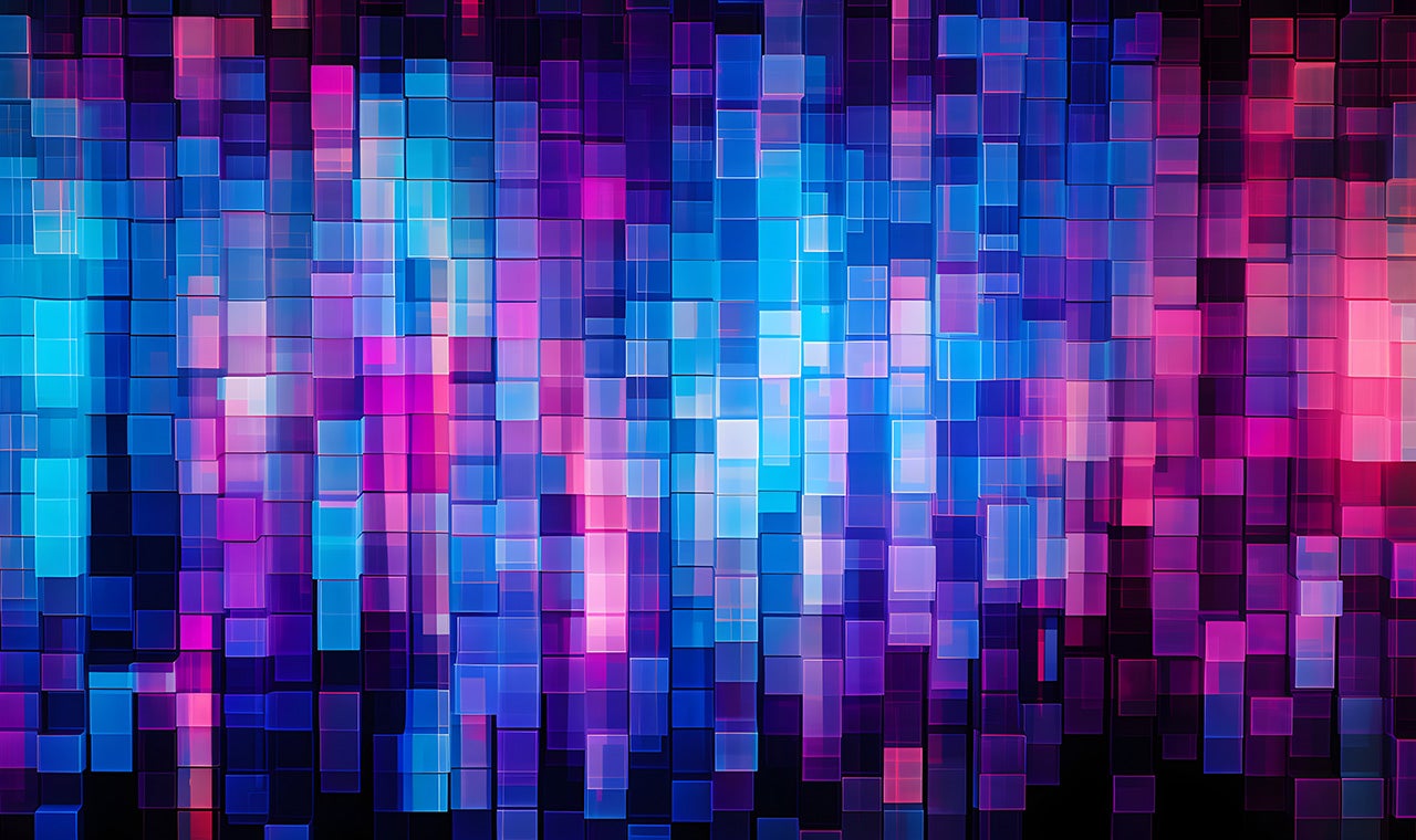 抽象的立方体形状光线